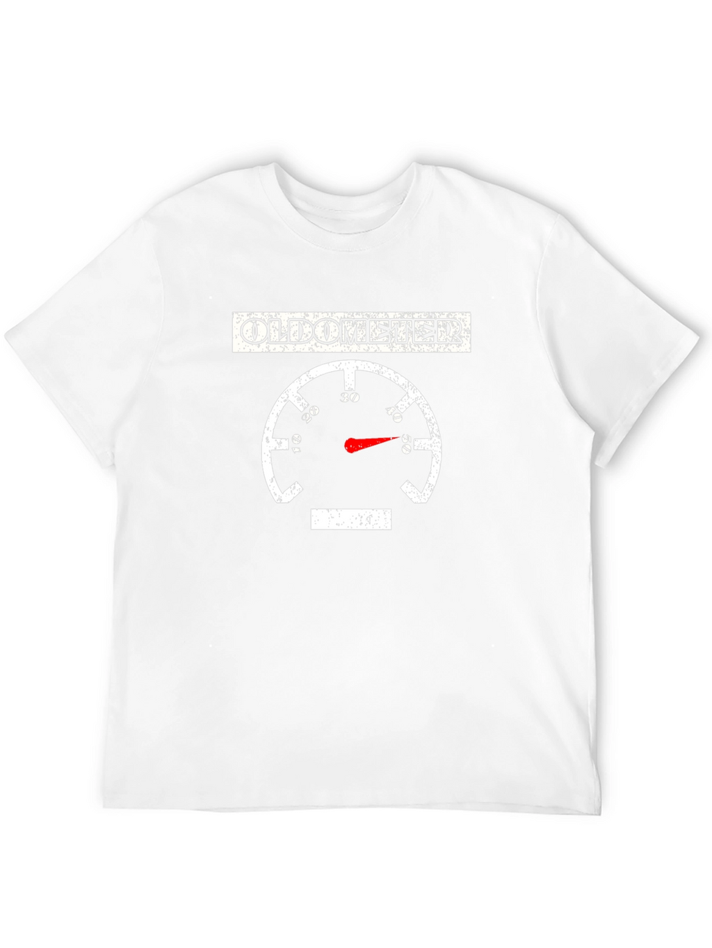 Oldometer Funny Age Gauge Graphic Tee