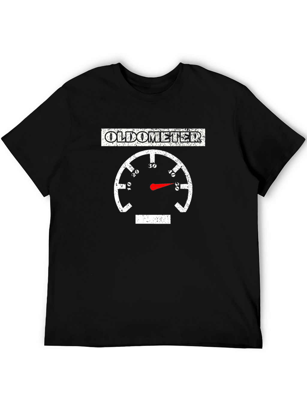 Oldometer Funny Age Gauge Graphic Tee