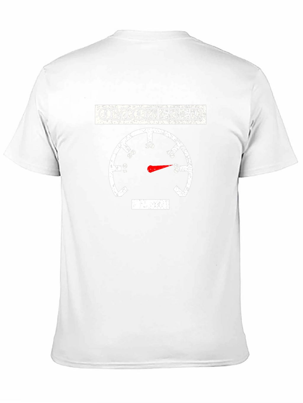 Oldometer Funny Age Gauge Graphic Tee