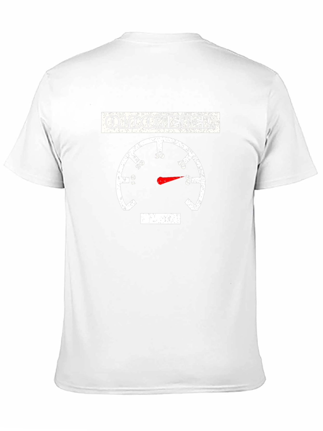 Oldometer Funny Age Gauge Graphic Tee
