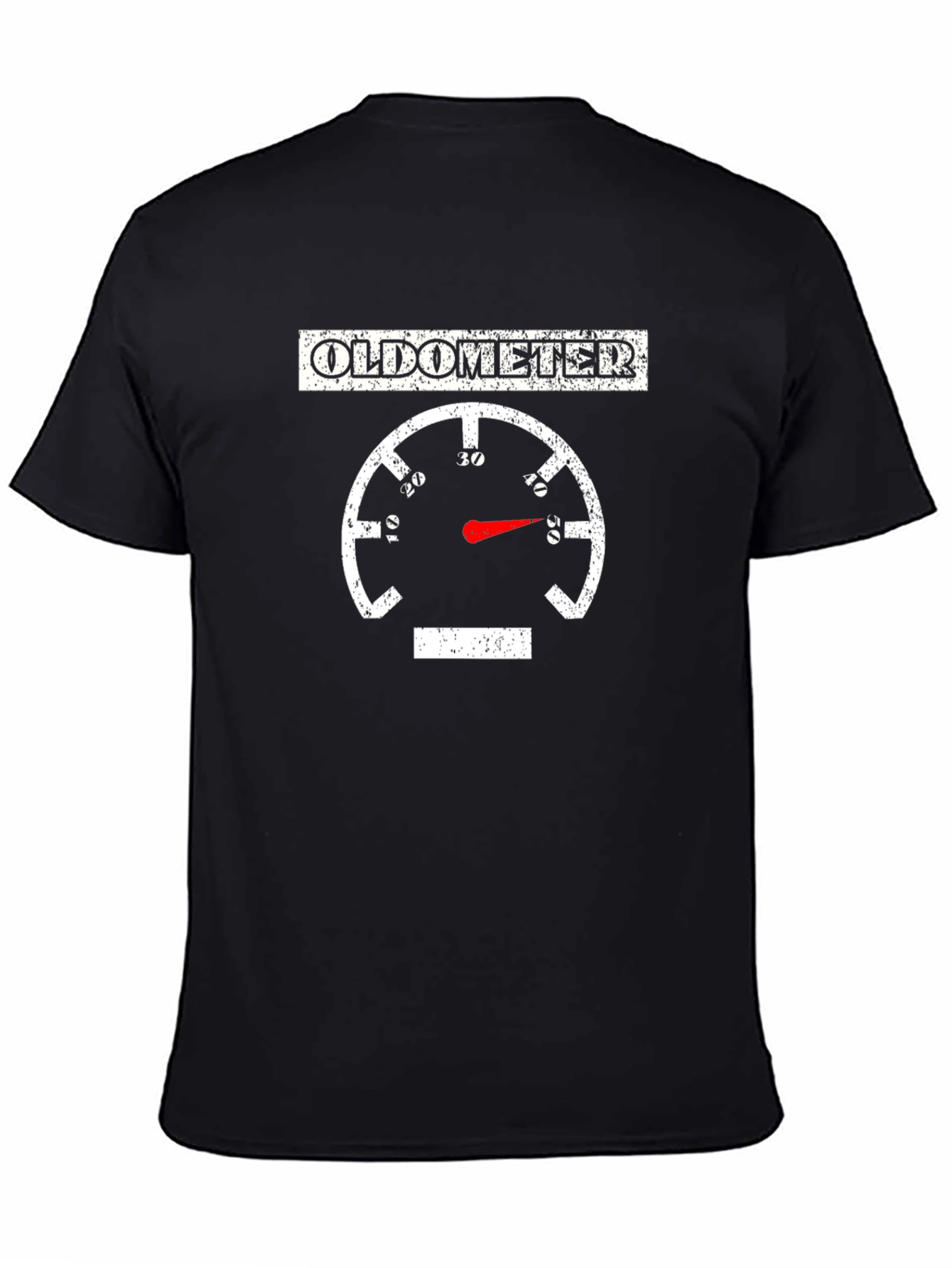 Oldometer Funny Age Gauge Graphic Tee
