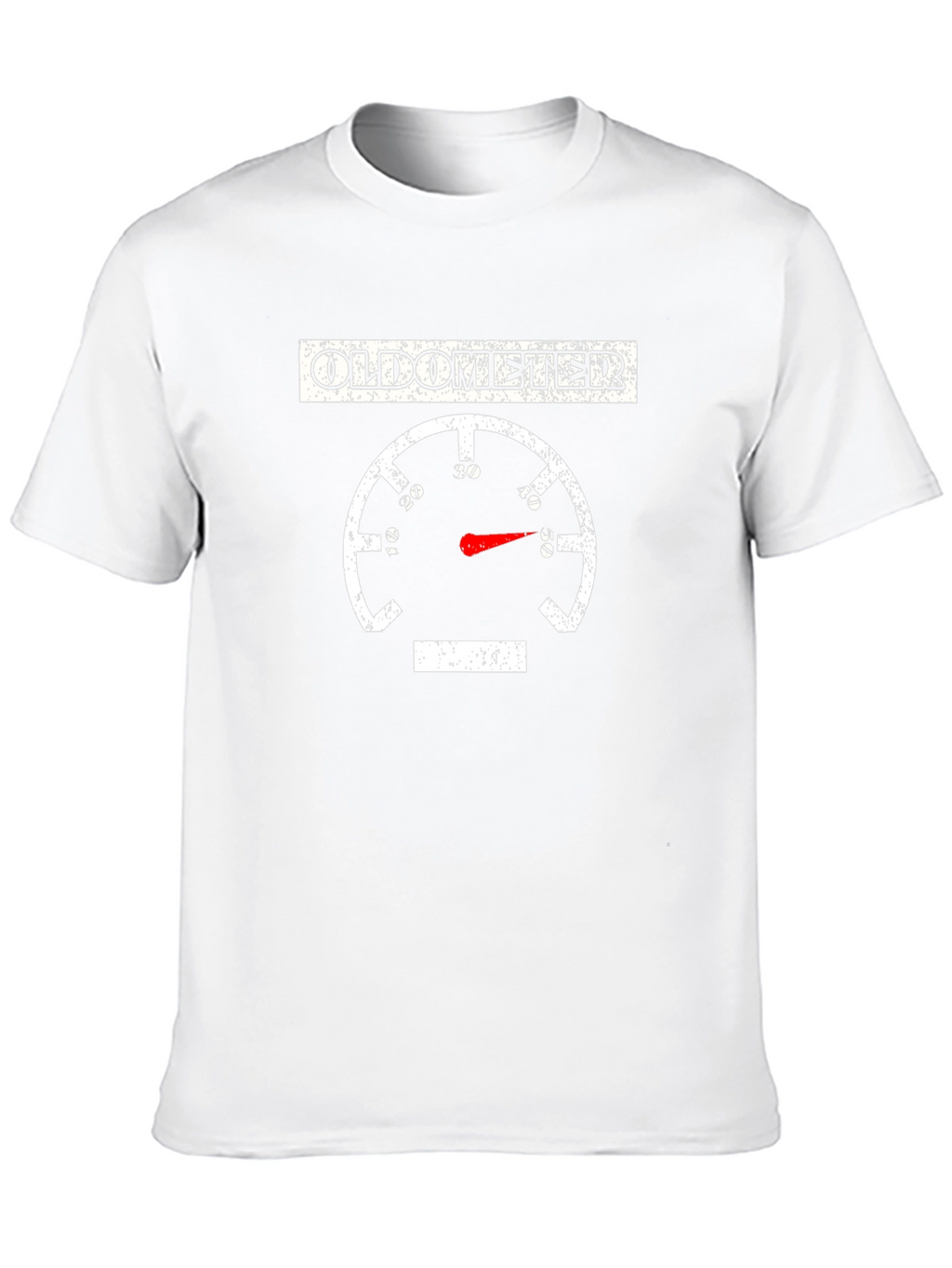 Oldometer Funny Age Gauge Graphic Tee