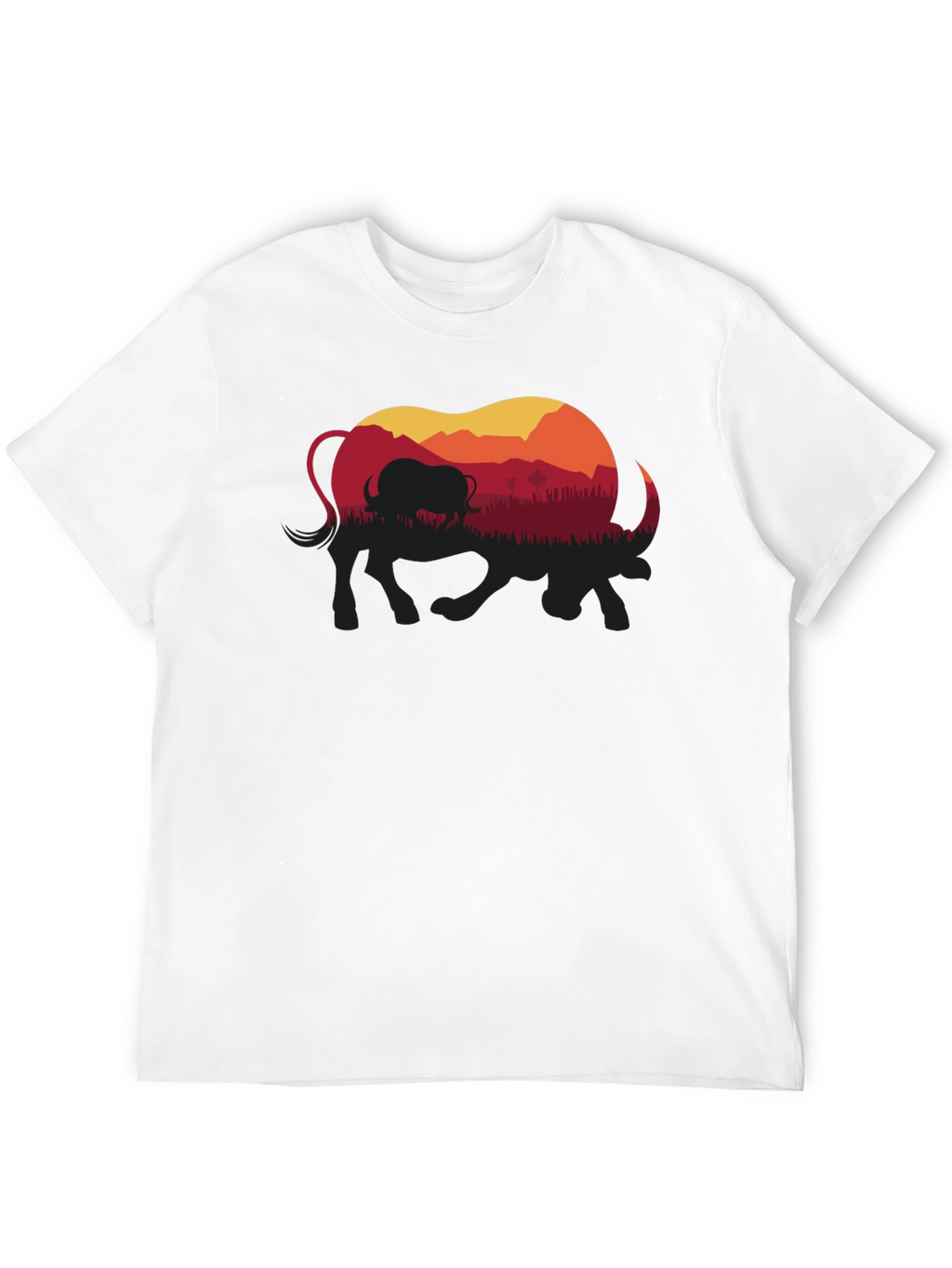 Sunset Buffalo Graphic Tee