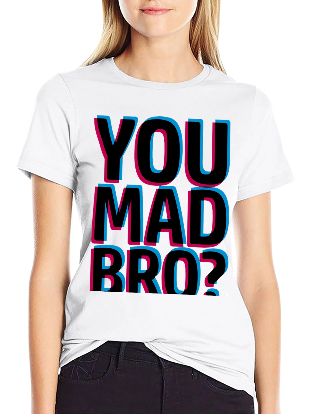 You Mad Bro? Graphic T-Shirt - Black