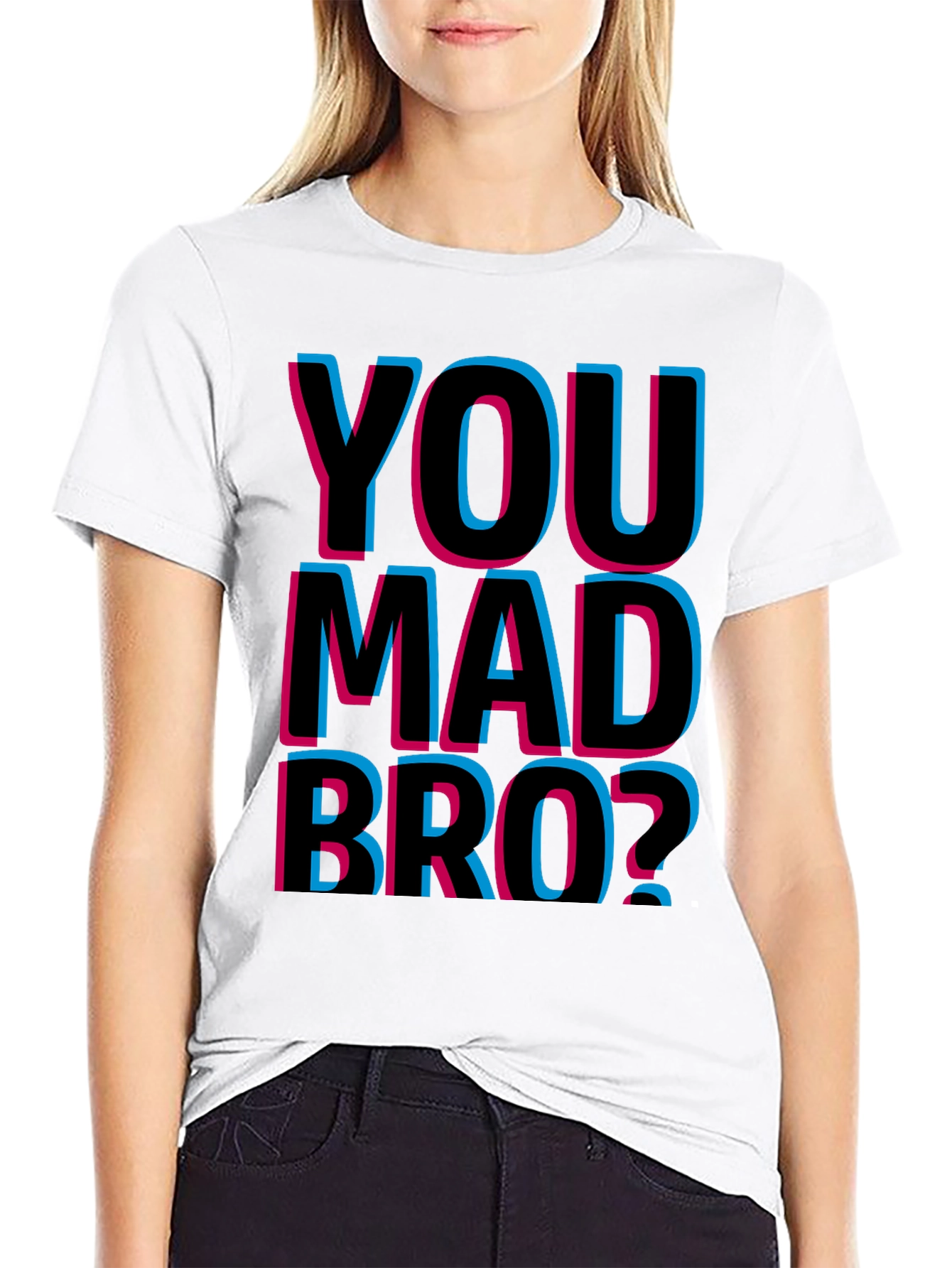 You Mad Bro? Graphic T-Shirt - Black