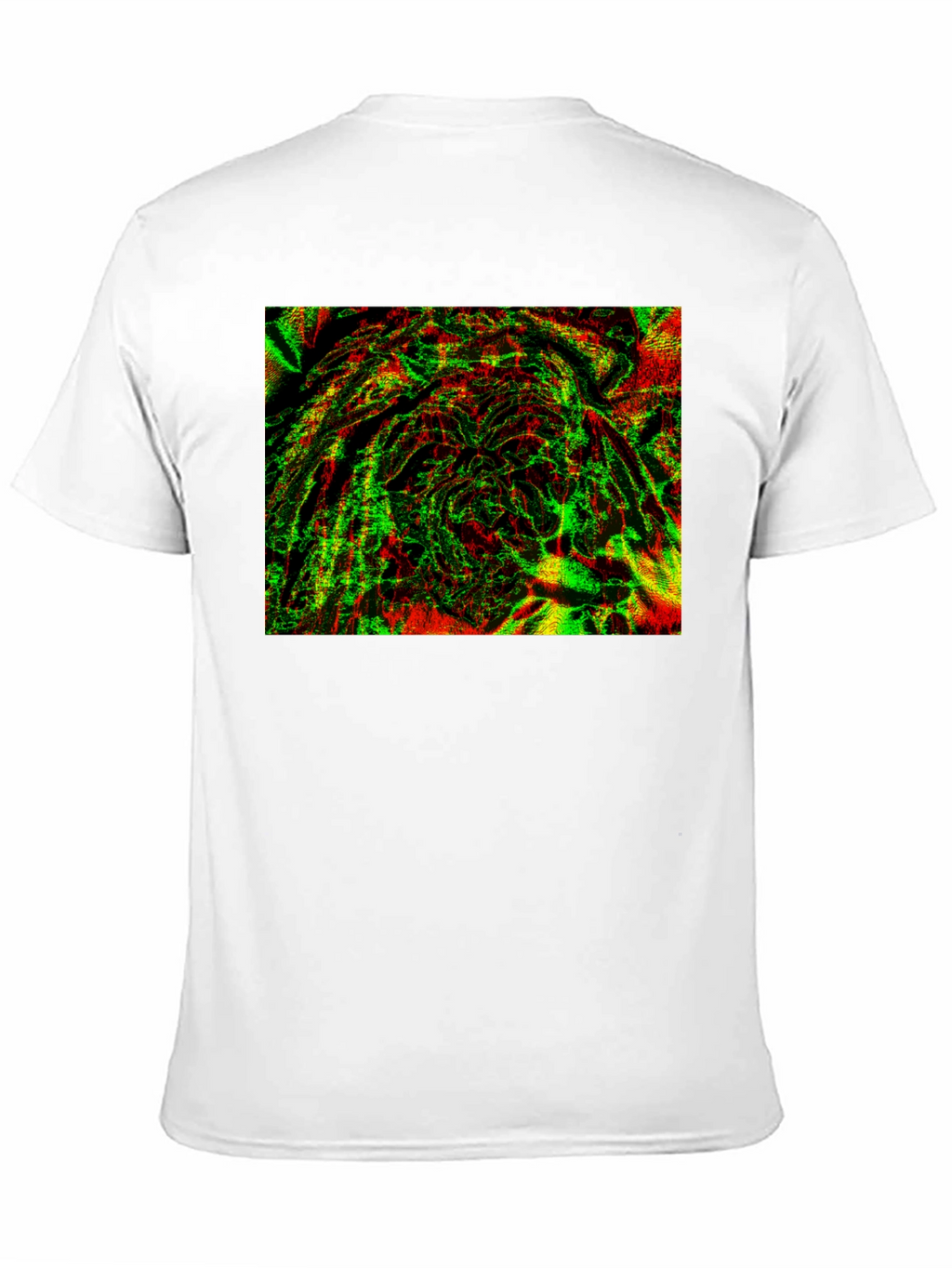 Abstract Glitch Art Black T-Shirt