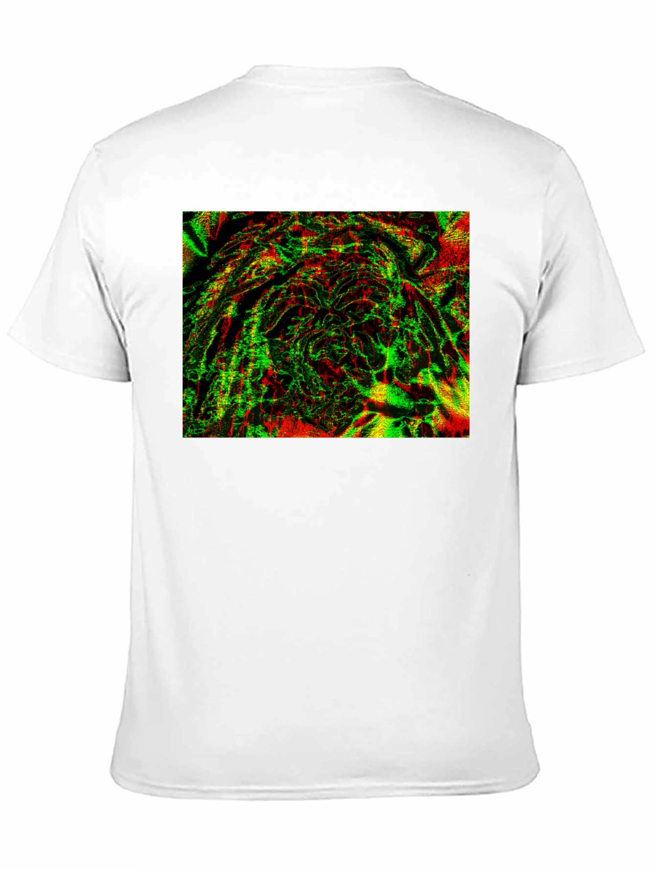 Abstract Glitch Art Black T-Shirt
