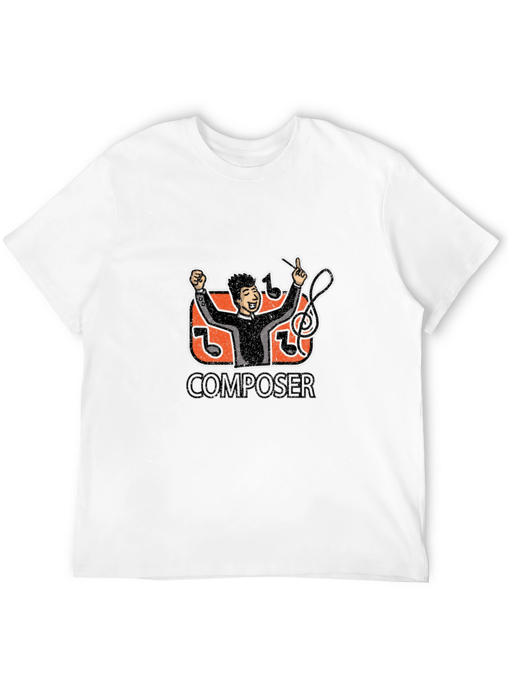 Composer Graphic Tee - Black Casual T-Shirt
