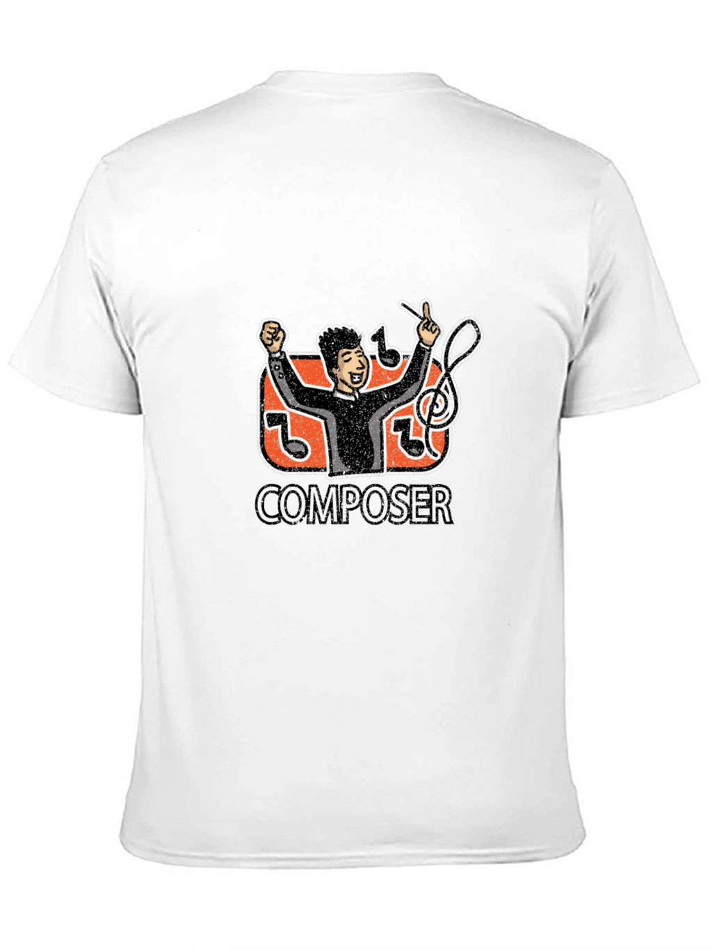 Composer Graphic Tee - Black Casual T-Shirt