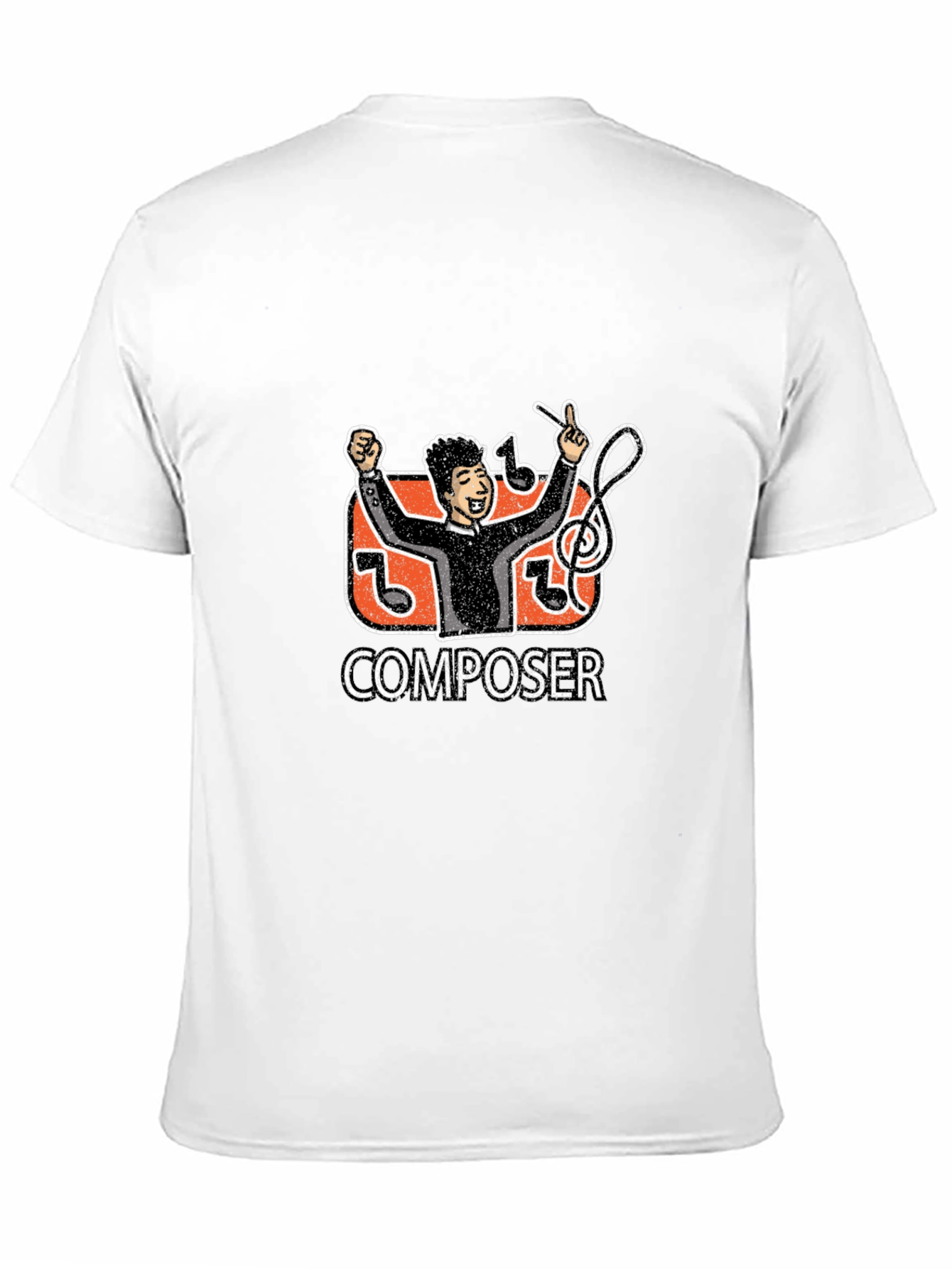 Composer Graphic Tee - Black Casual T-Shirt