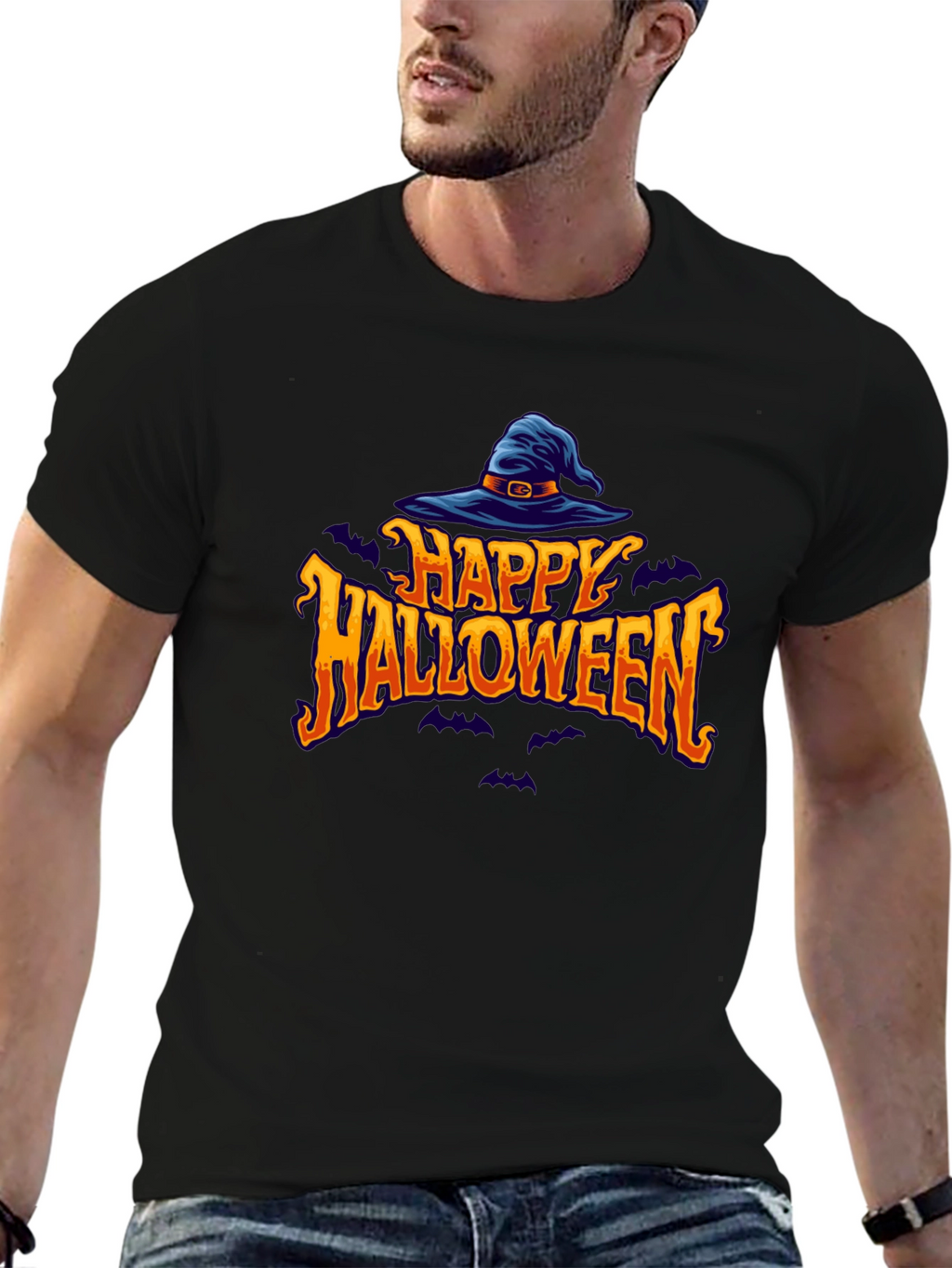 Happy Halloween Witch Hat T-Shirt