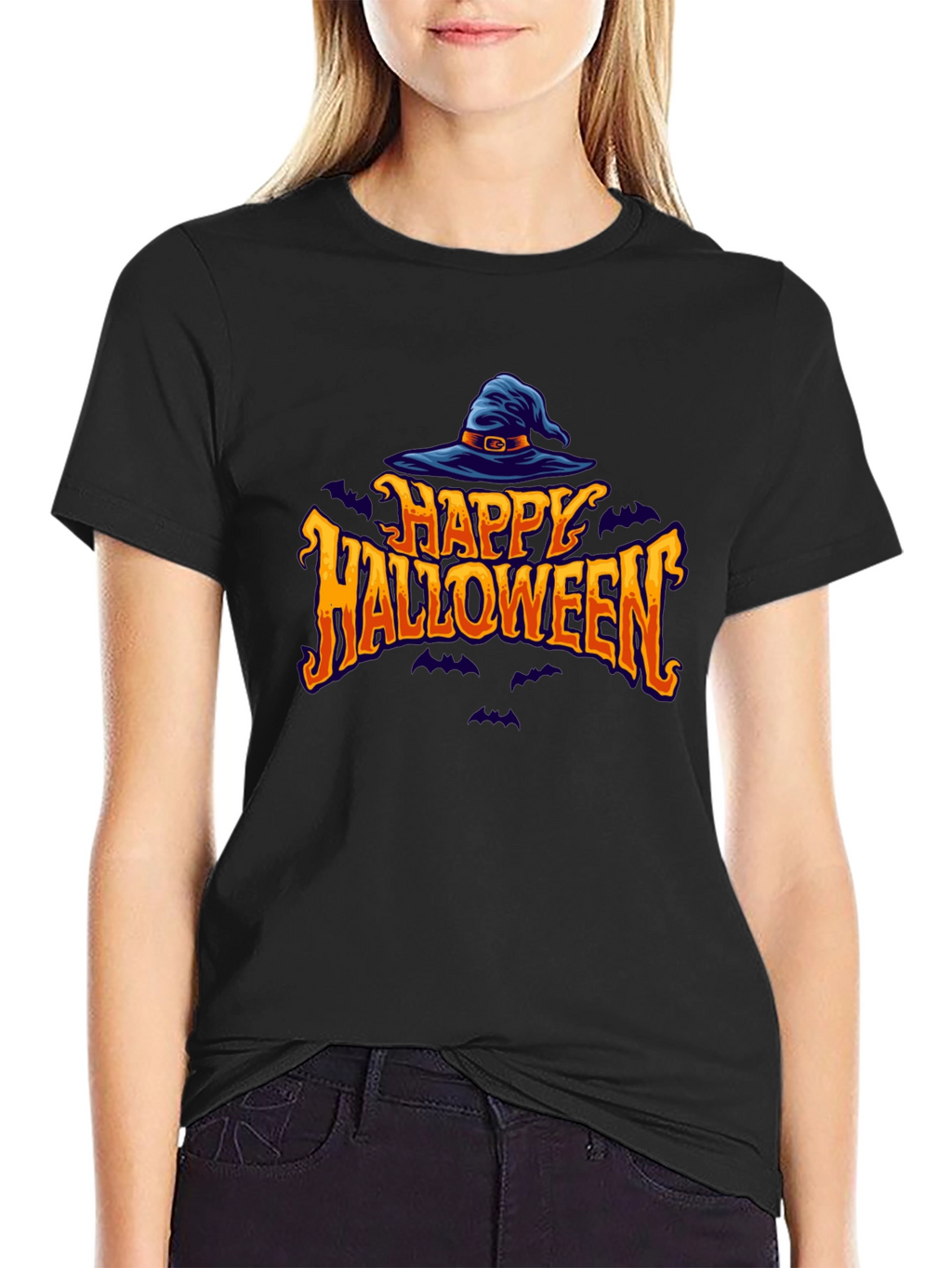 Happy Halloween Witch Hat T-Shirt