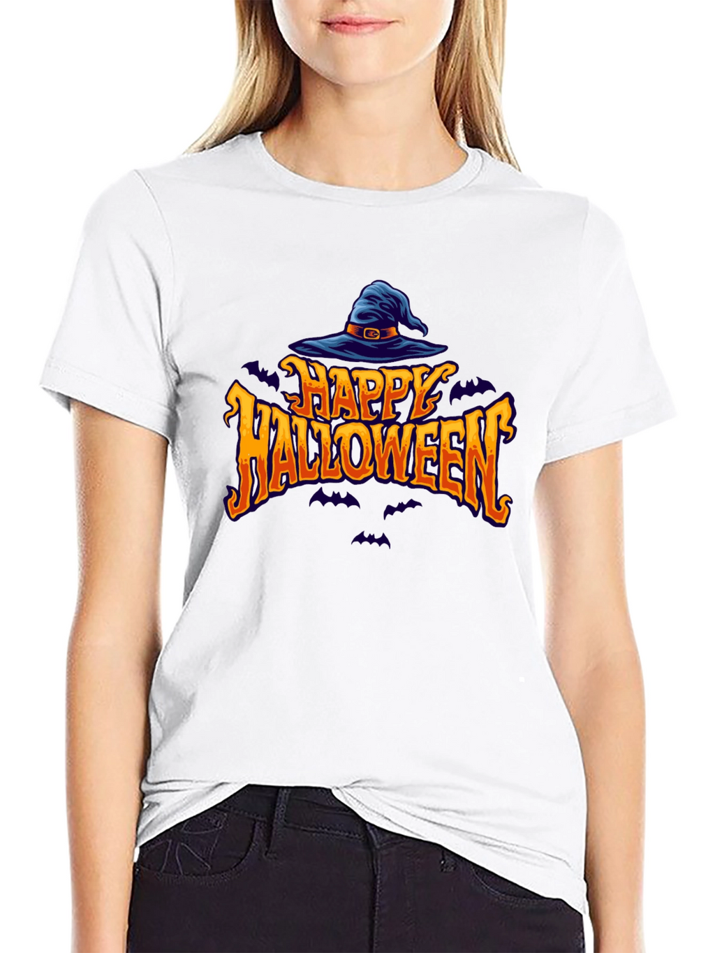 Happy Halloween Witch Hat T-Shirt