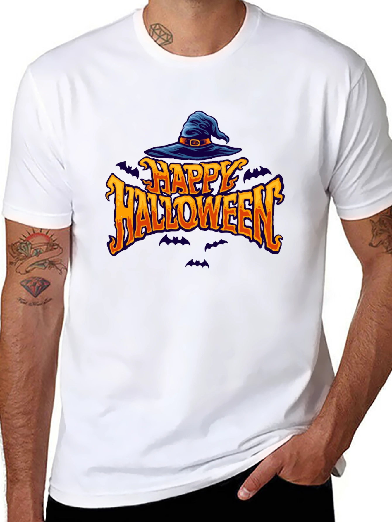 Happy Halloween Witch Hat T-Shirt