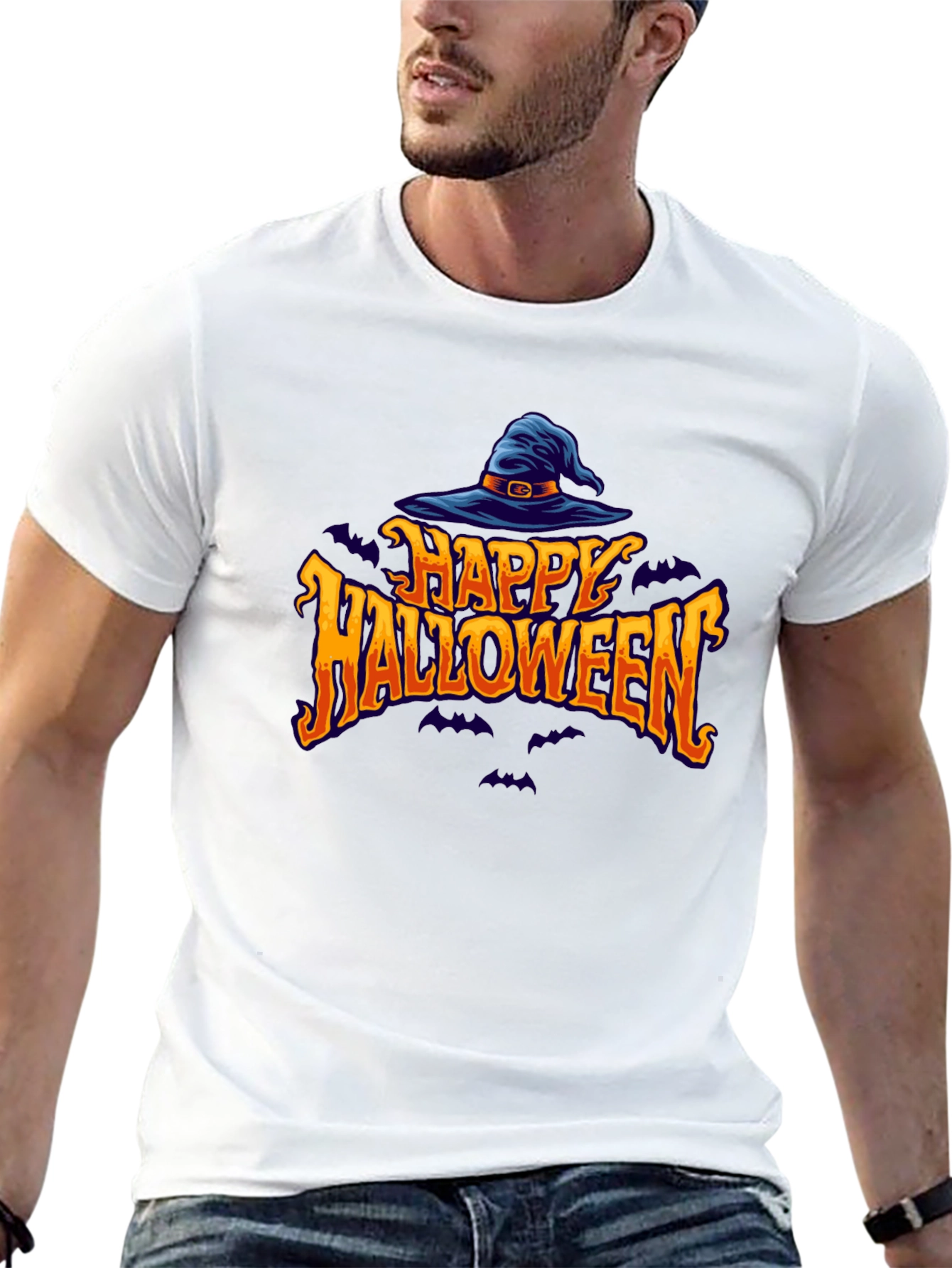Happy Halloween Witch Hat T-Shirt