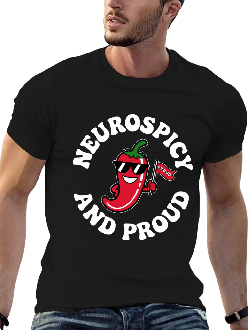 Neurospicy and Proud Graphic T-Shirt