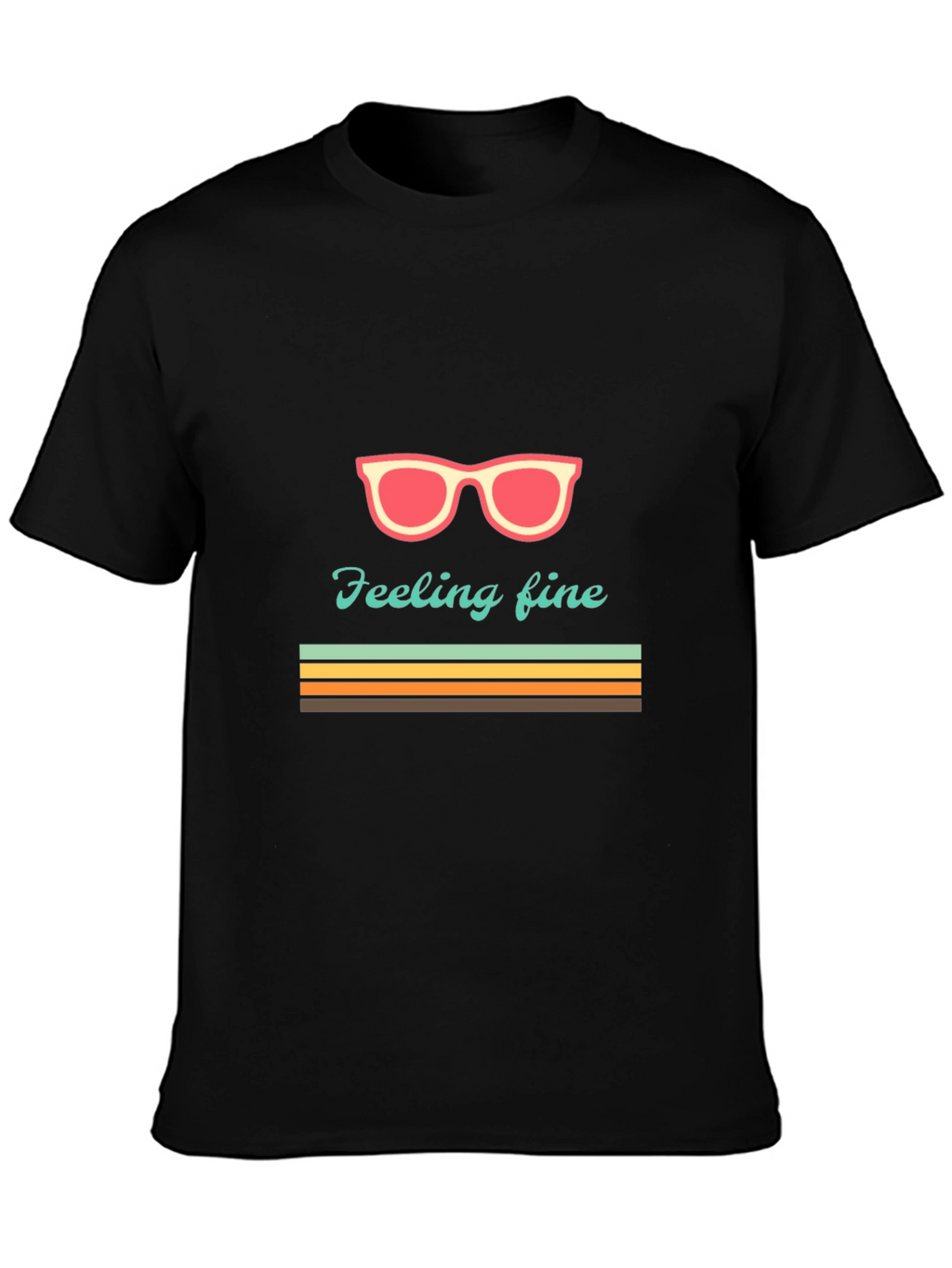 Feeling Fine Graphic Tee - Retro Summer Vibes