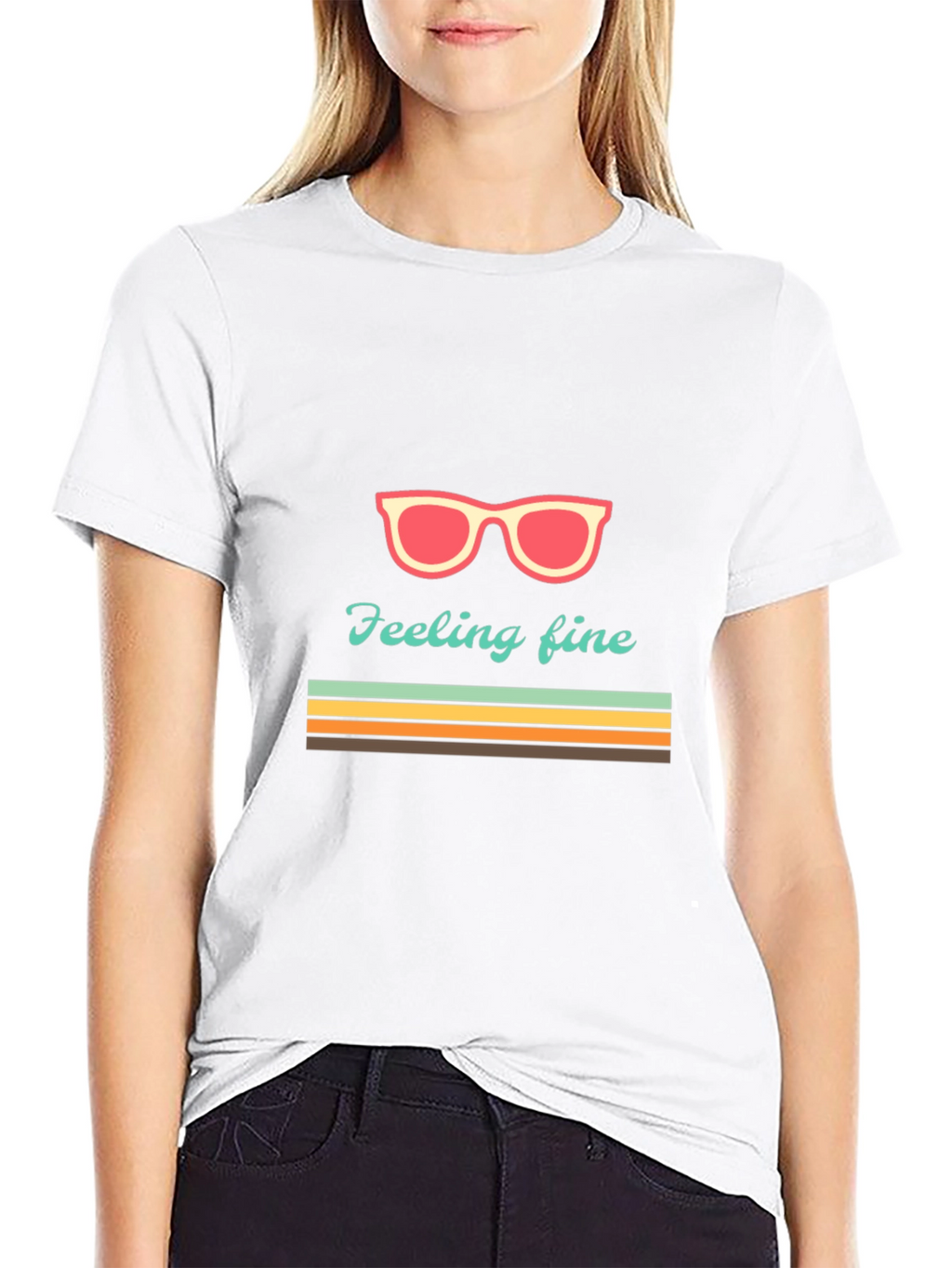 Feeling Fine Graphic Tee - Retro Summer Vibes