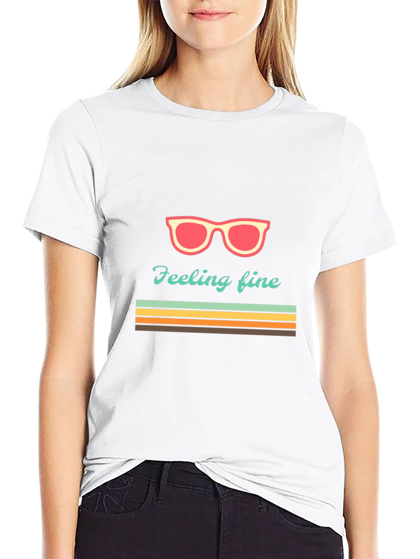 Feeling Fine Graphic Tee - Retro Summer Vibes
