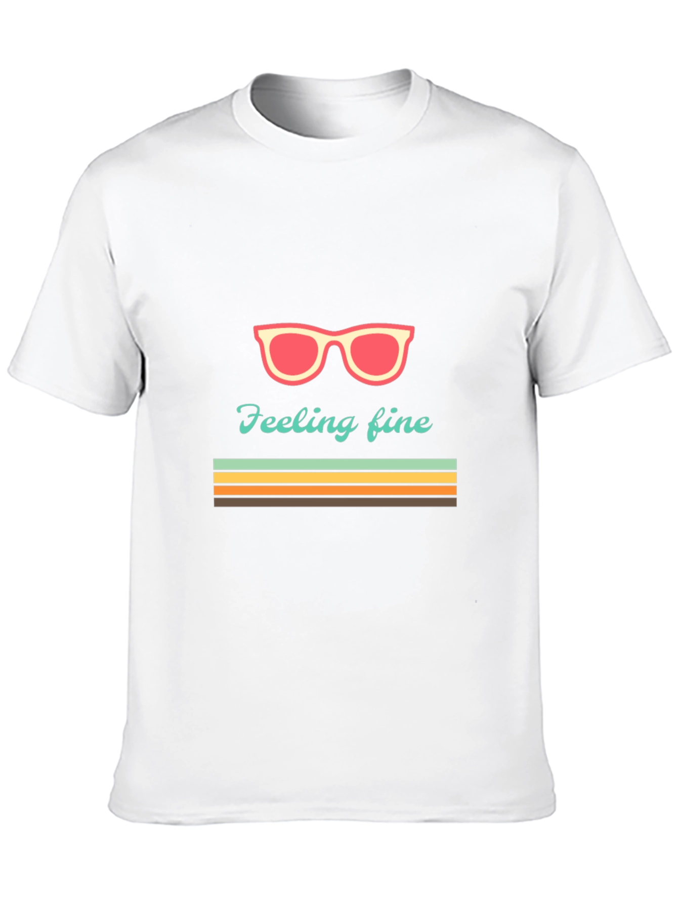 Feeling Fine Graphic Tee - Retro Summer Vibes