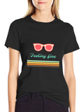 Feeling Fine Graphic Tee - Retro Summer Vibes