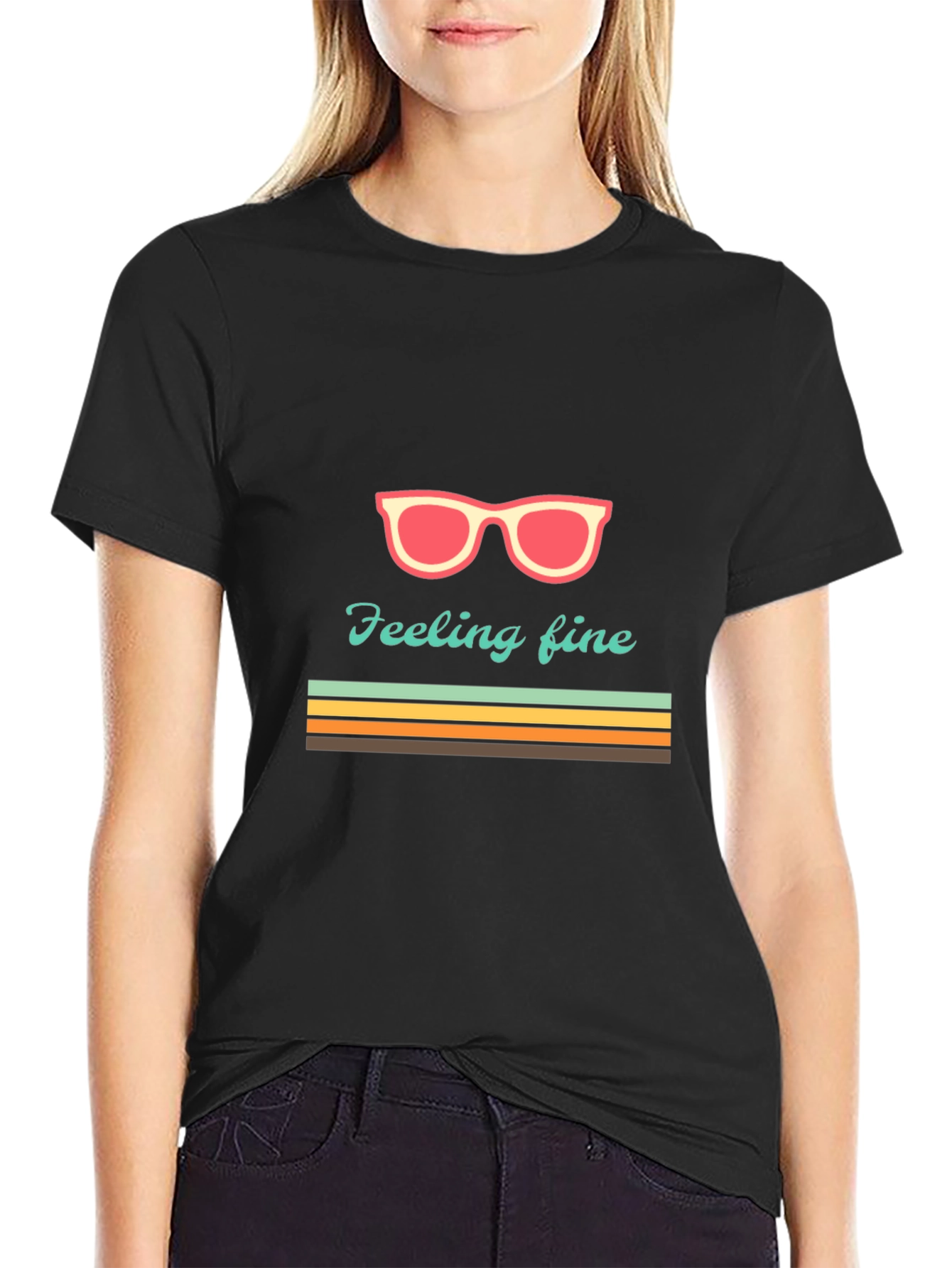Feeling Fine Graphic Tee - Retro Summer Vibes