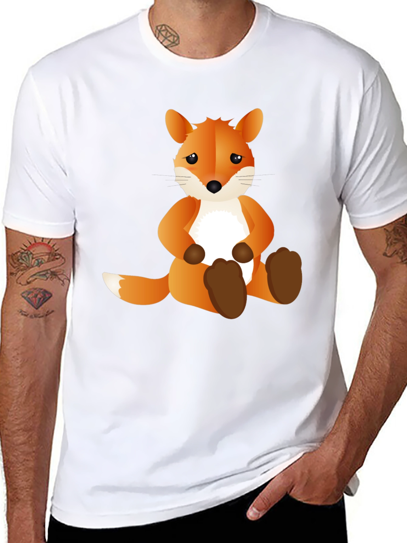 Cute Fox Graphic T-Shirt - Soft Cotton Tee