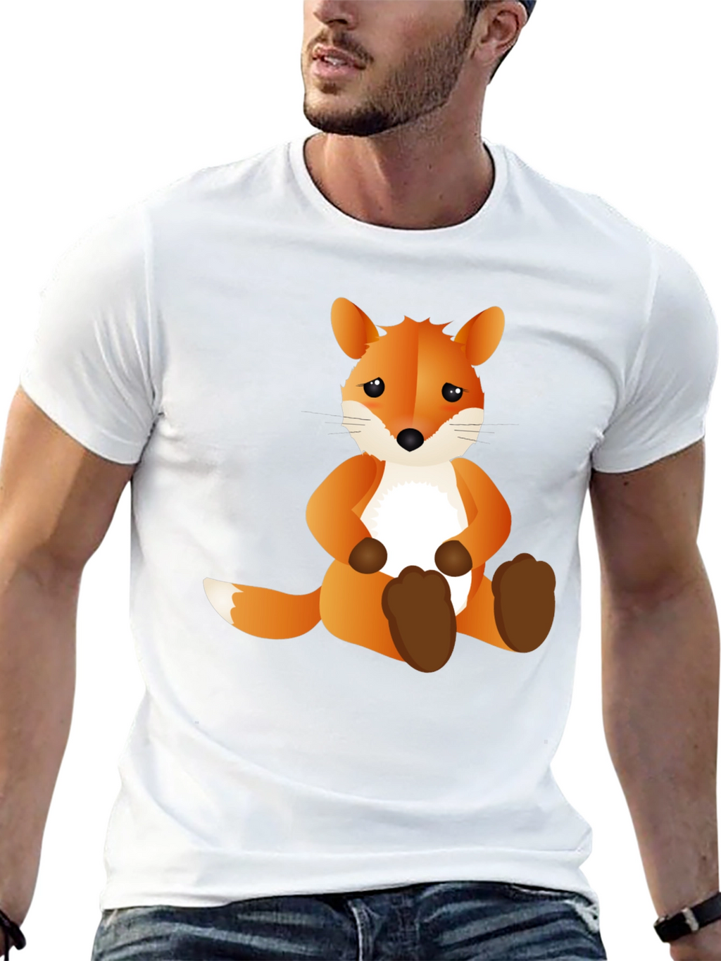 Cute Fox Graphic T-Shirt - Soft Cotton Tee