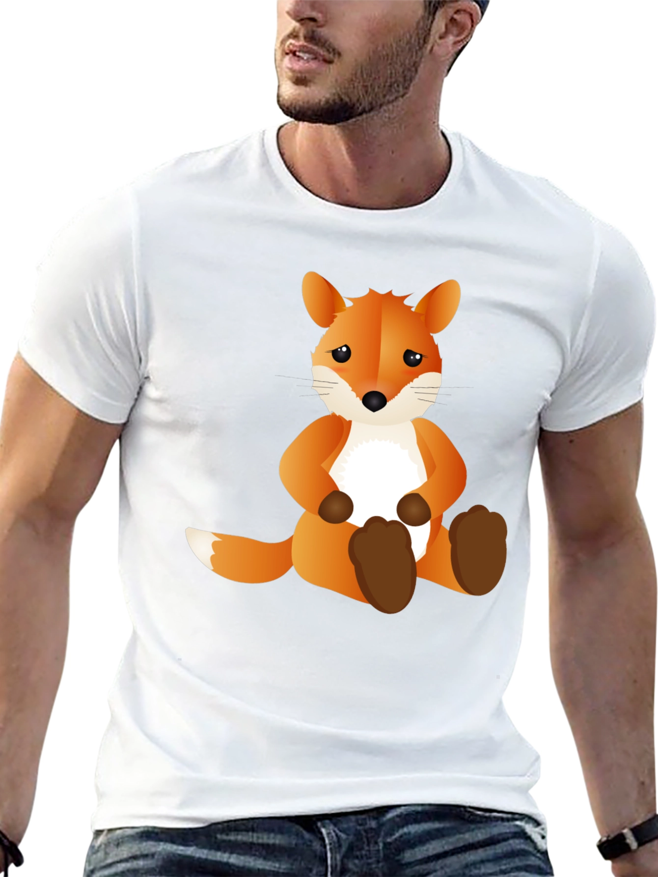 Cute Fox Graphic T-Shirt - Soft Cotton Tee