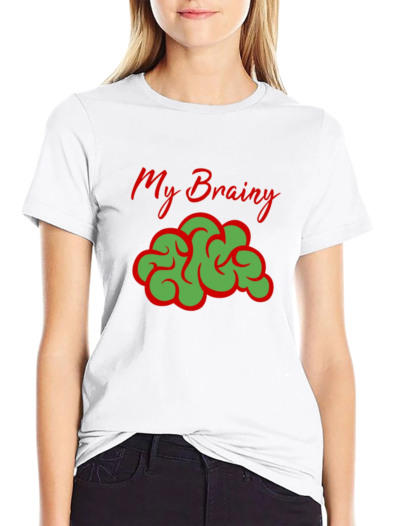 My Brainy T-Shirt - Funny Brain Graphic Tee