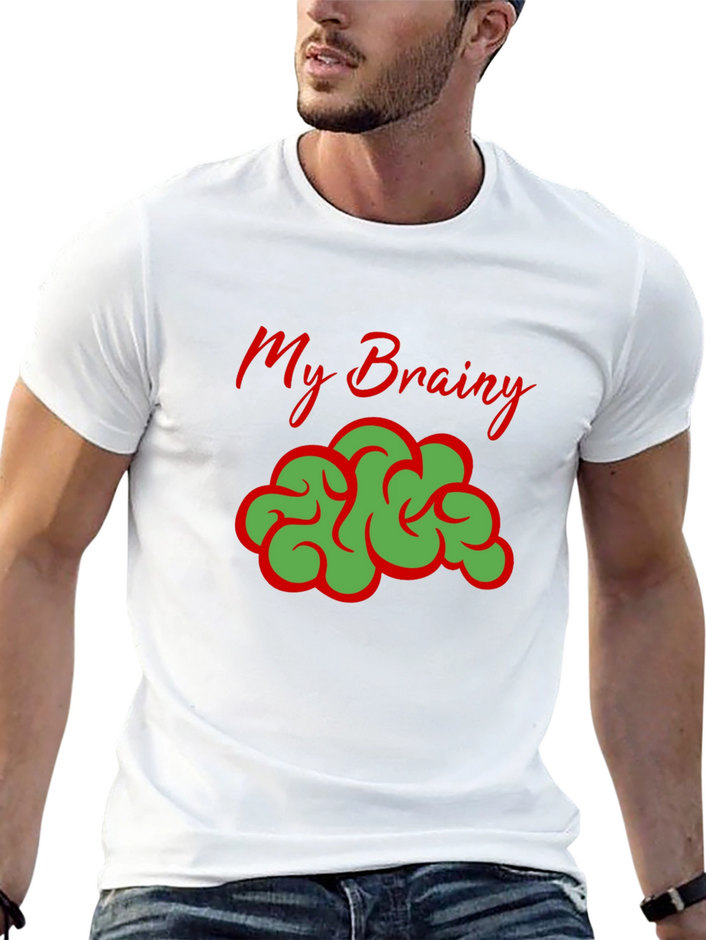 My Brainy T-Shirt - Funny Brain Graphic Tee