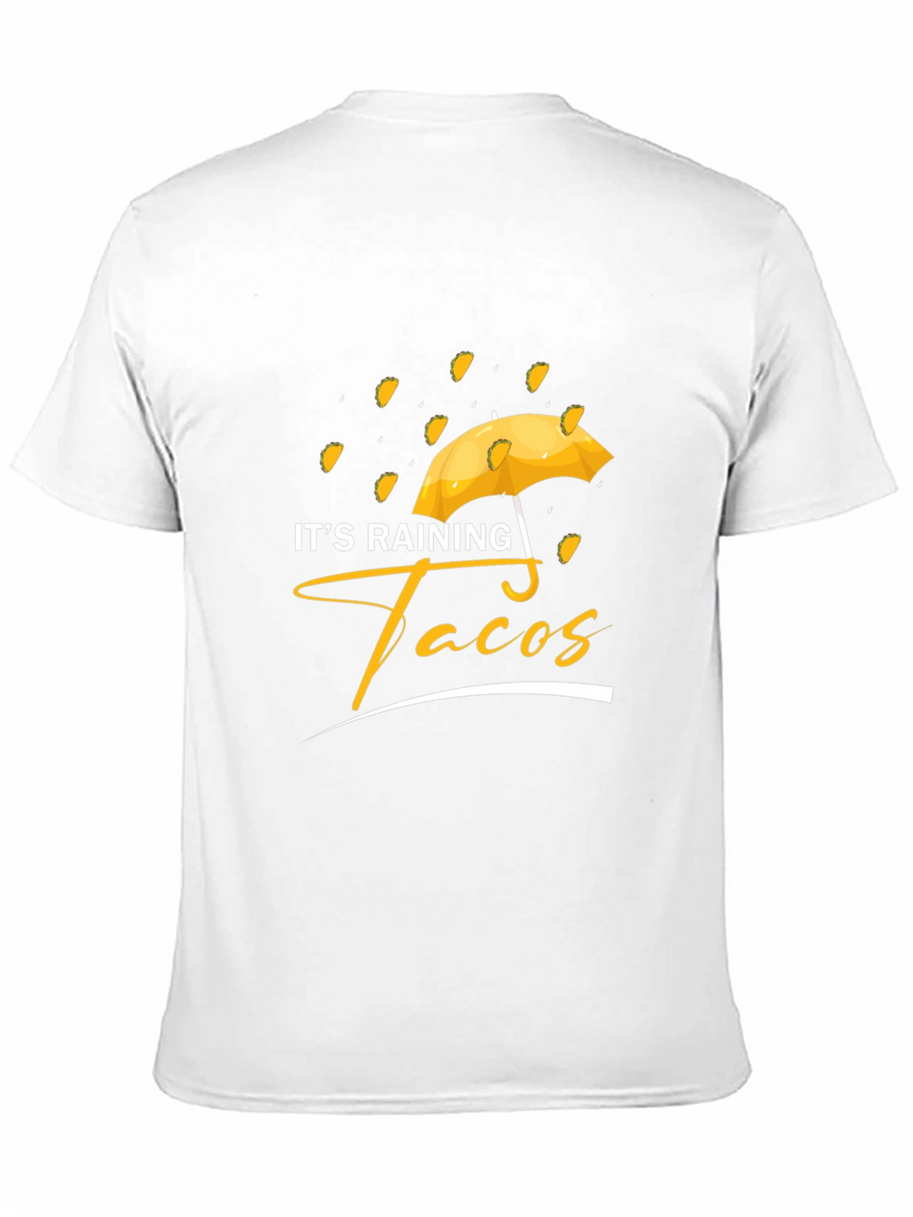 Its Raining Tacos Black Graphic T-Shirt
