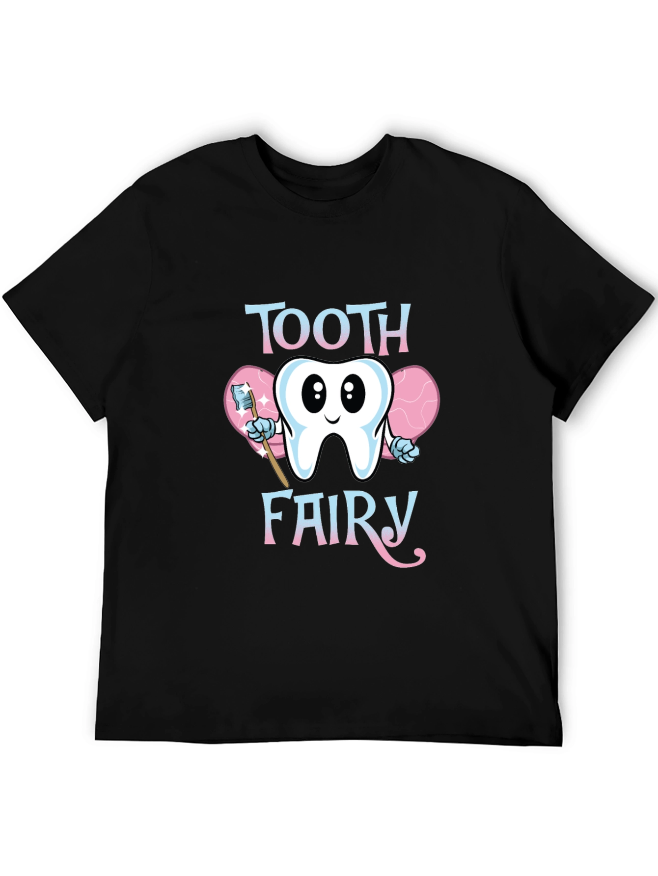 Tooth Fairy Graphic Tee - Black Cotton Blend