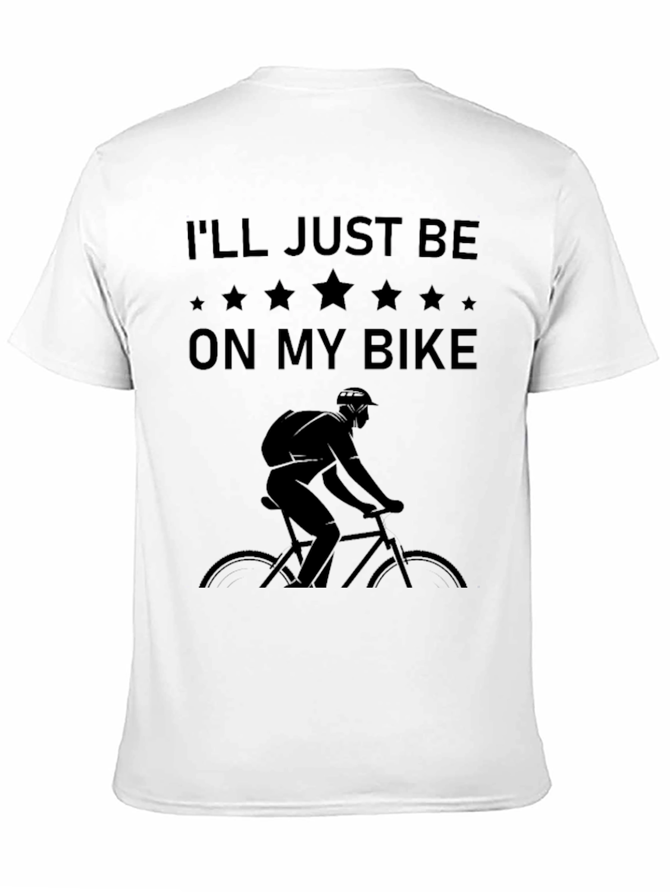 Mens Ill Just Be On My Bike Graphic Tee