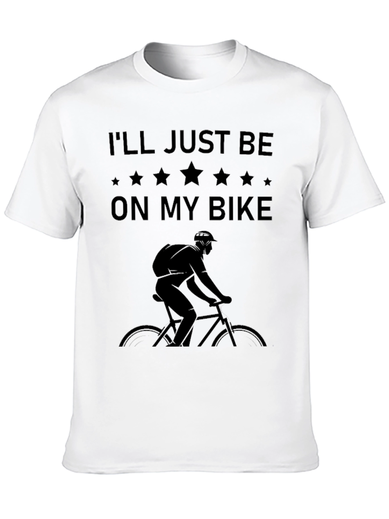 Mens Ill Just Be On My Bike Graphic Tee