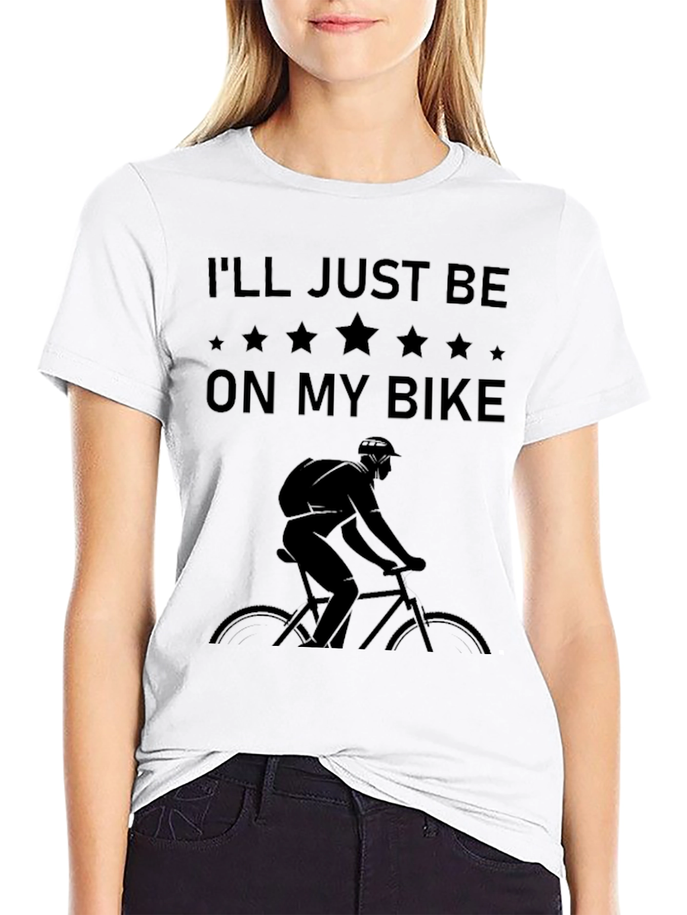 Mens Ill Just Be On My Bike Graphic Tee