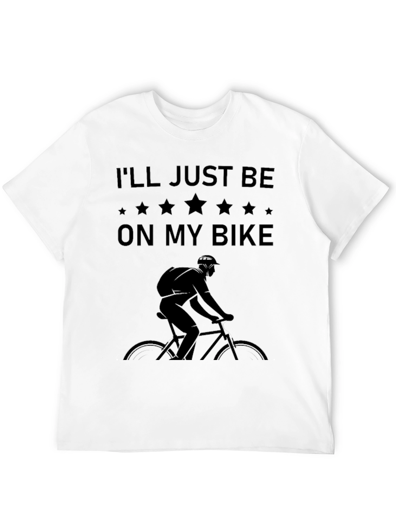 Mens Ill Just Be On My Bike Graphic Tee