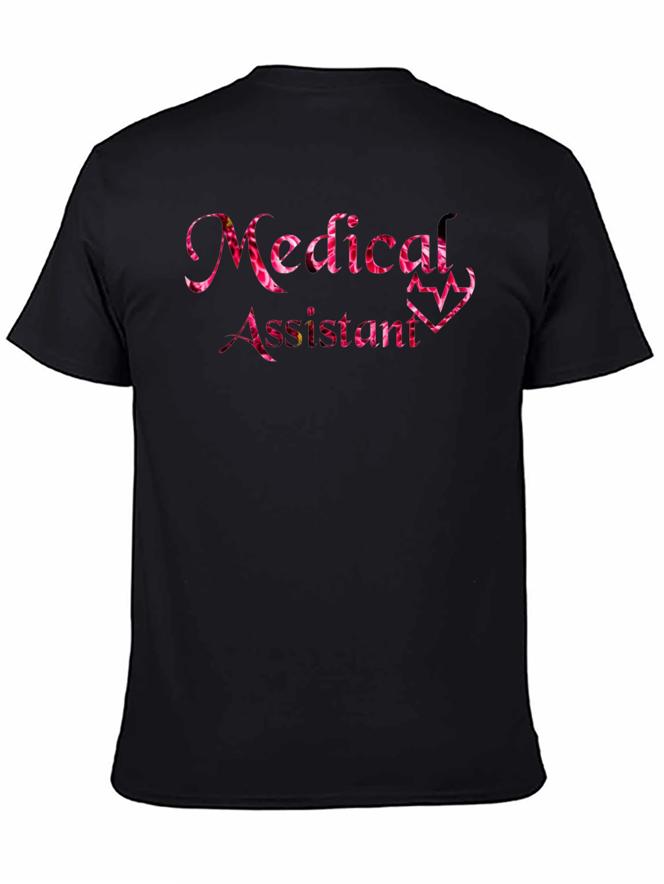 Medical Assistant Floral Heartbeat T-Shirt