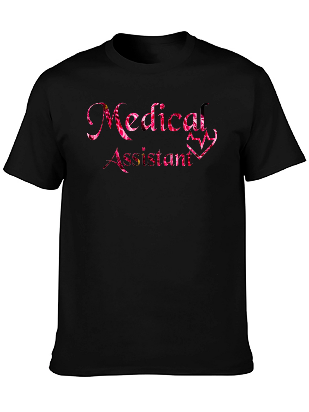 Medical Assistant Floral Heartbeat T-Shirt