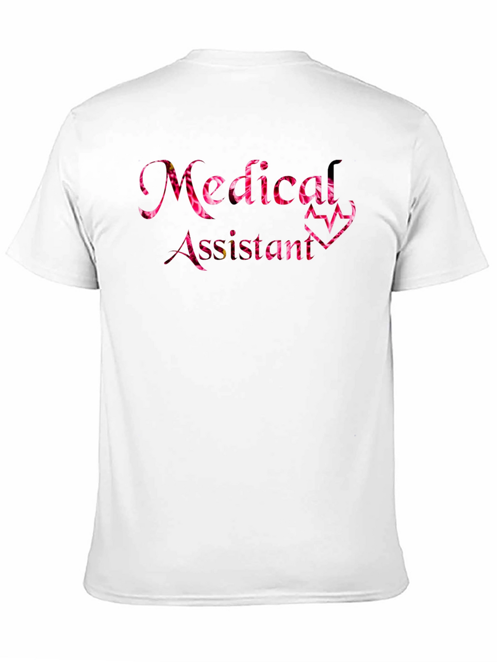 Medical Assistant Floral Heartbeat T-Shirt