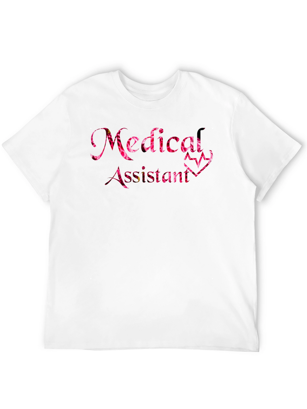 Medical Assistant Floral Heartbeat T-Shirt