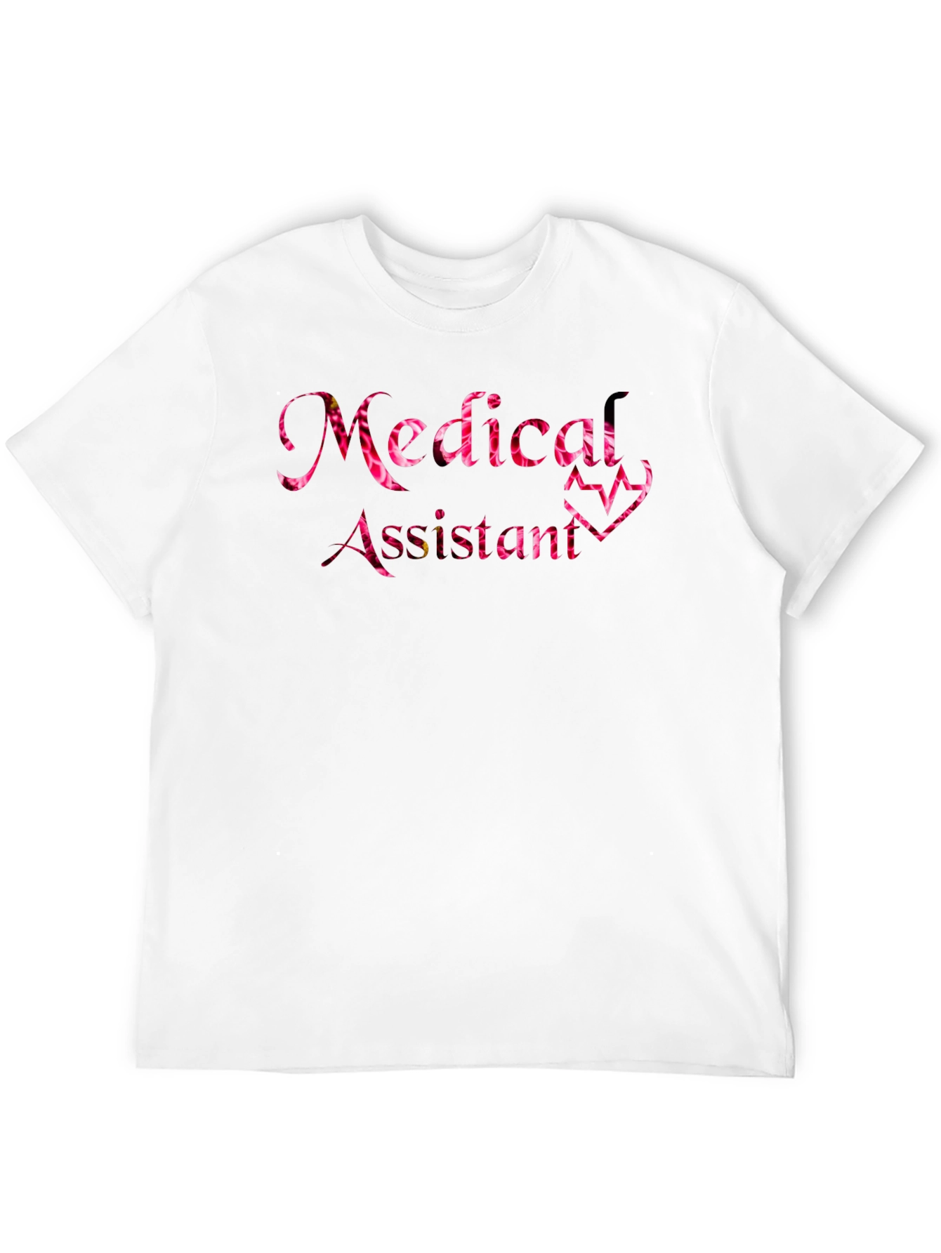 Medical Assistant Floral Heartbeat T-Shirt