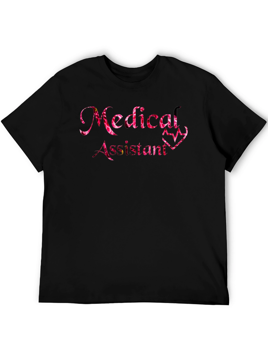 Medical Assistant Floral Heartbeat T-Shirt