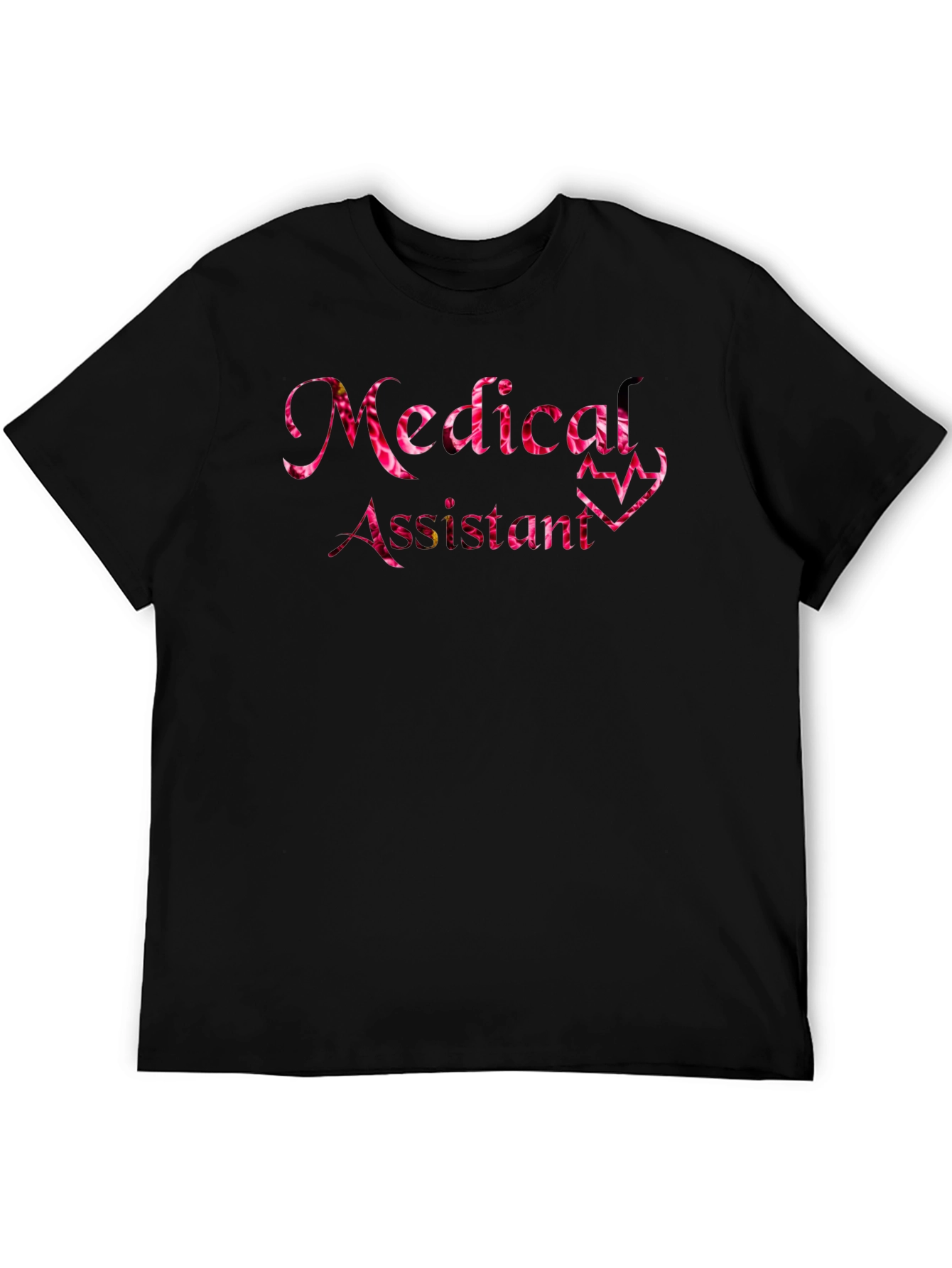 Medical Assistant Floral Heartbeat T-Shirt