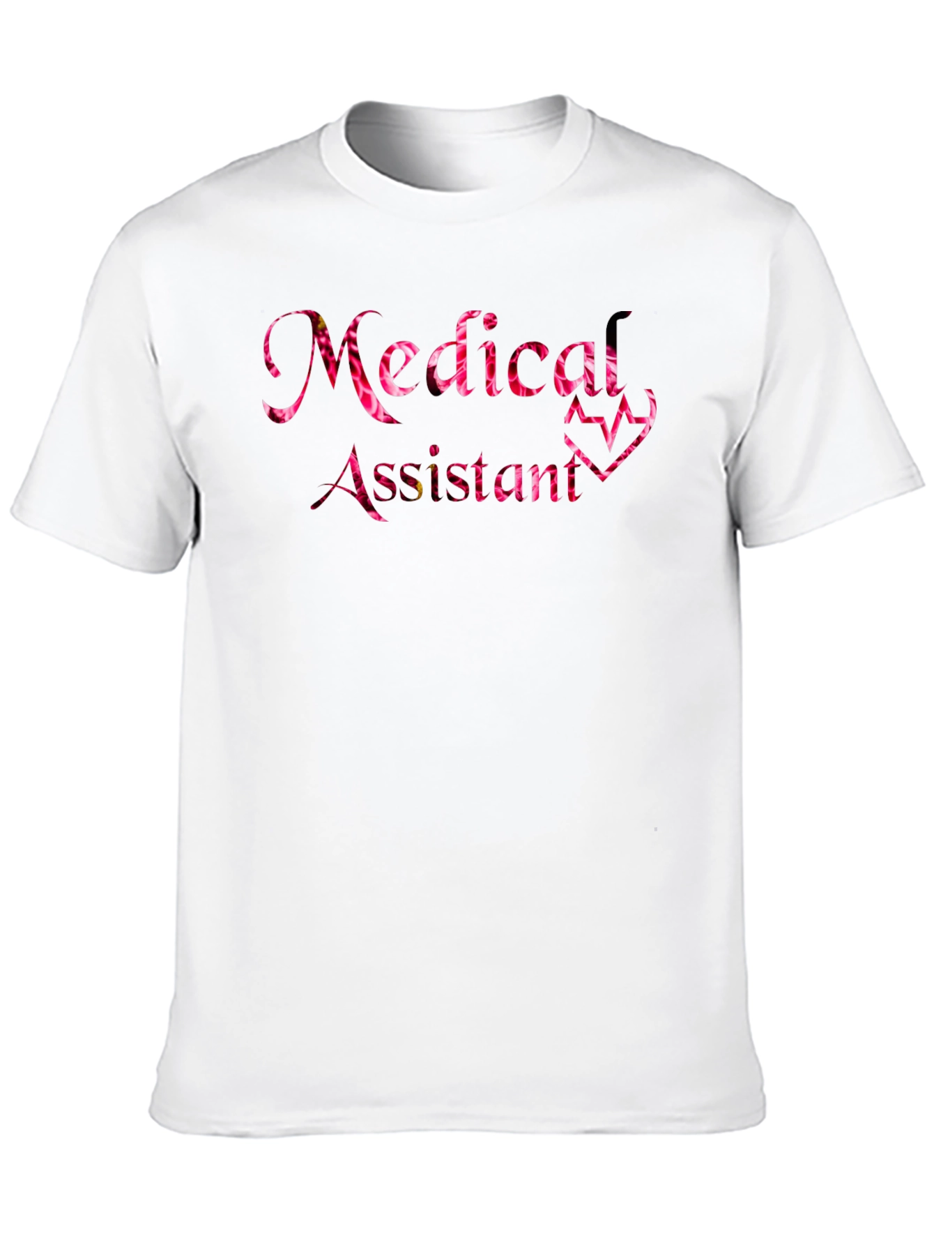 Medical Assistant Floral Heartbeat T-Shirt