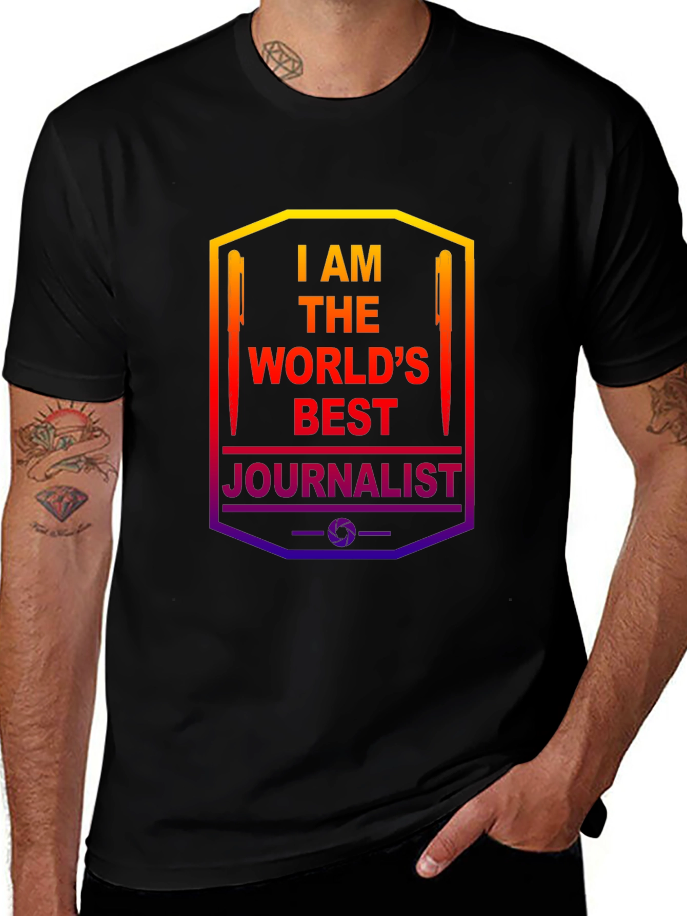 I AM THE WORLDS BEST Journalist Graphic T-Shirt