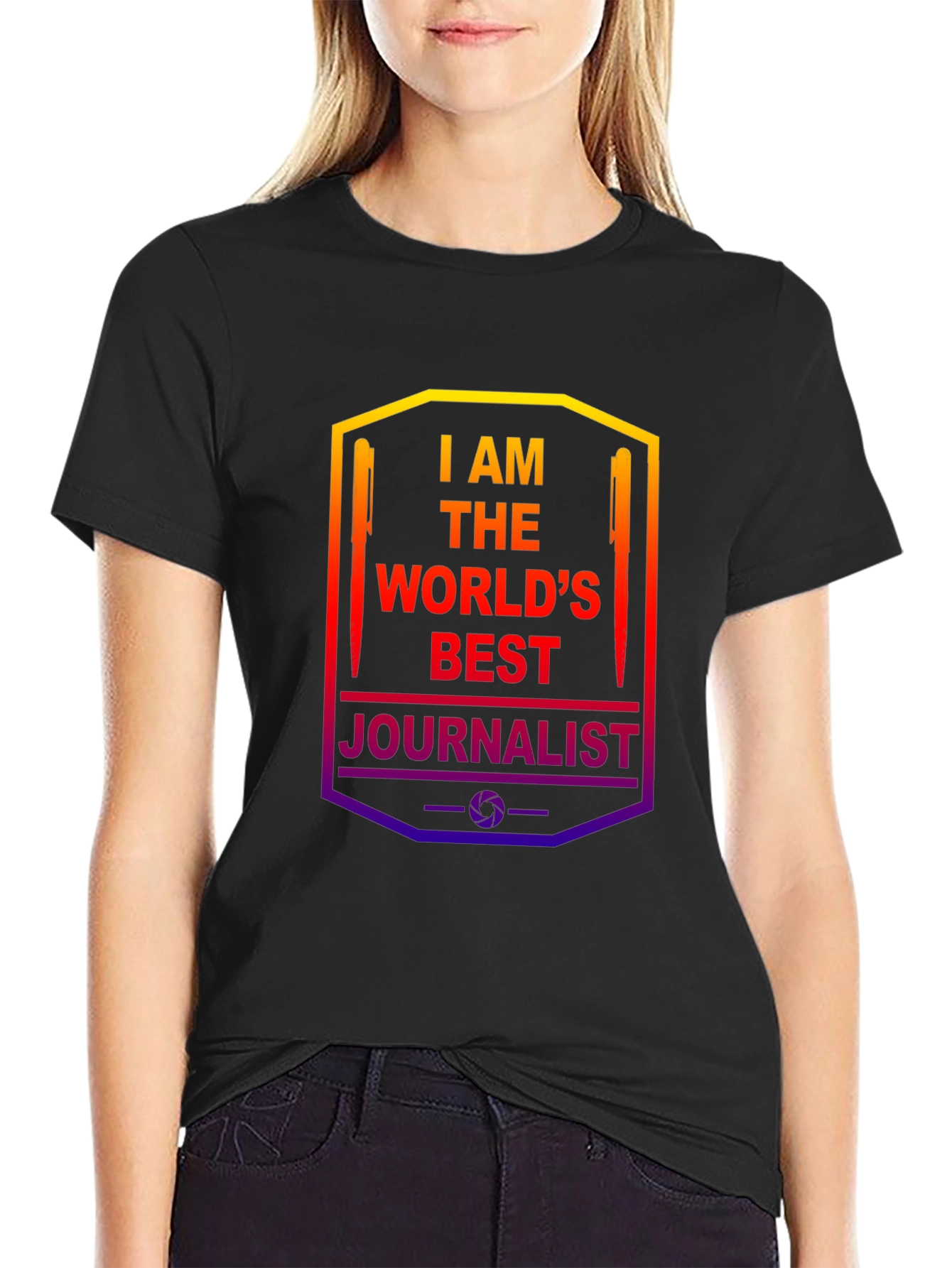 I AM THE WORLDS BEST Journalist Graphic T-Shirt