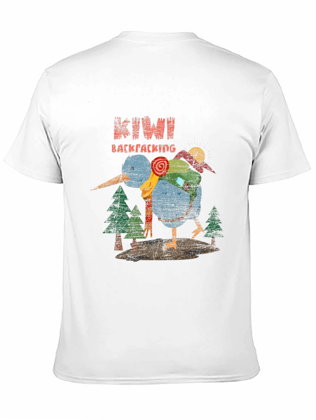 Kiwi Backpacking Graphic T-Shirt