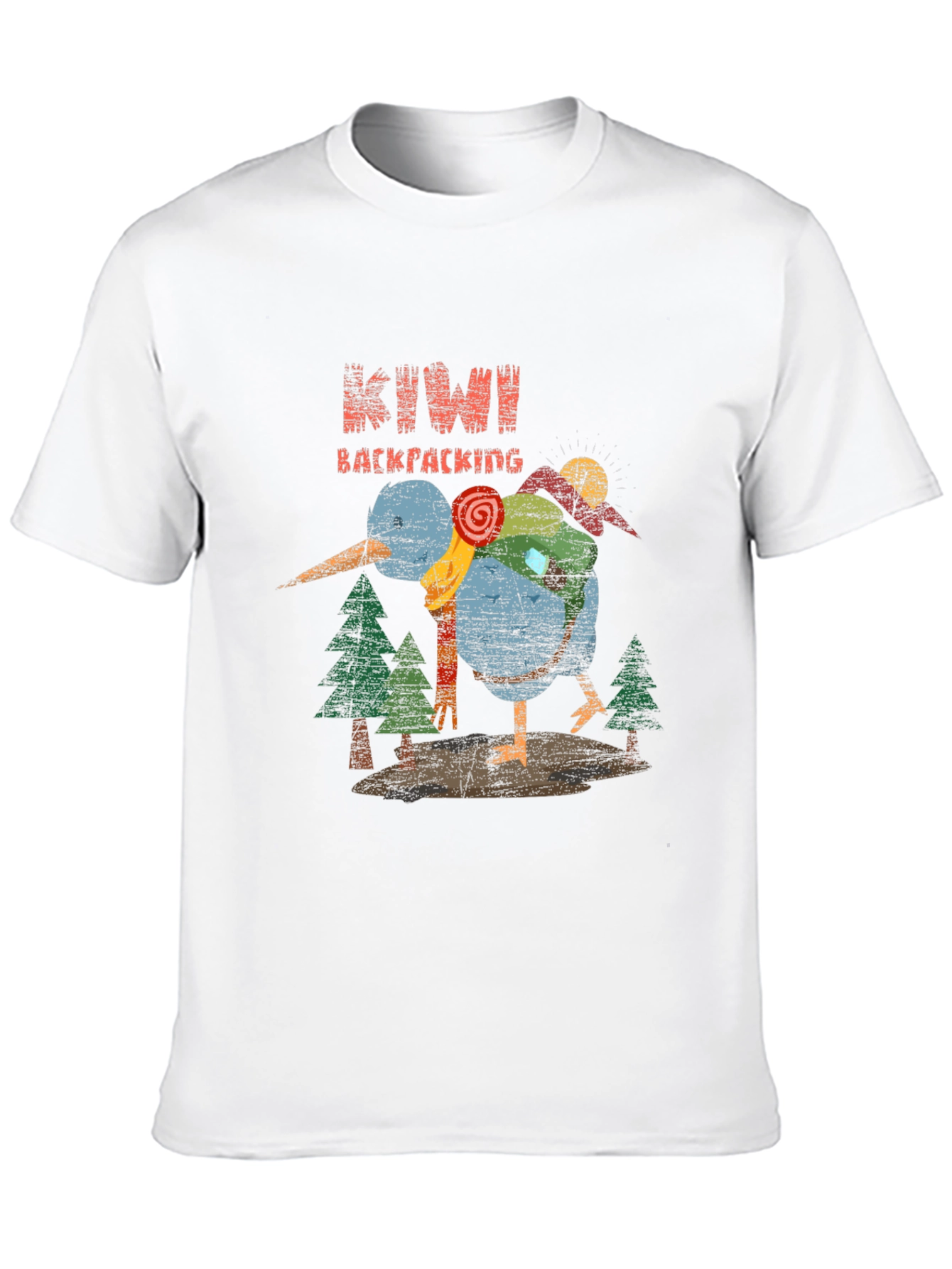 Kiwi Backpacking Graphic T-Shirt