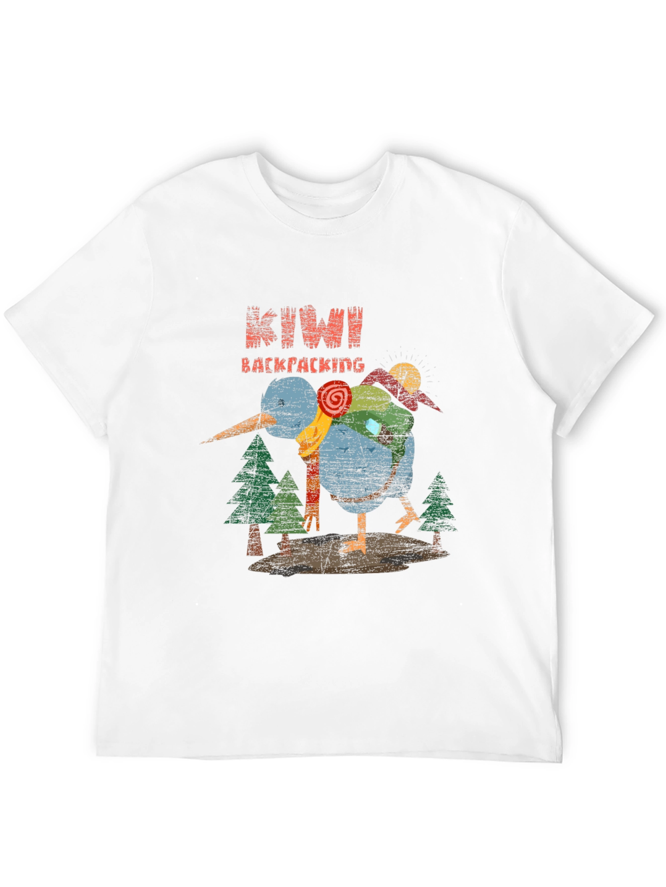 Kiwi Backpacking Graphic T-Shirt